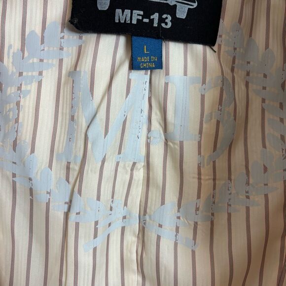 Millard Fillmore MF-13 Trench Coat Light Tan Beige Size Large Steampunk Unique - Picture 15 of 16